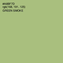 #A8BF7D - Green Smoke Color Image